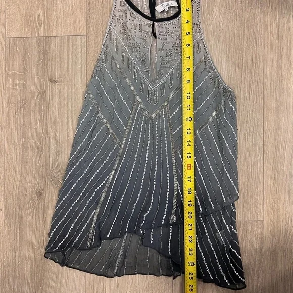 Parker Black and Silver Beaded Blouse - Picture 4 of 5